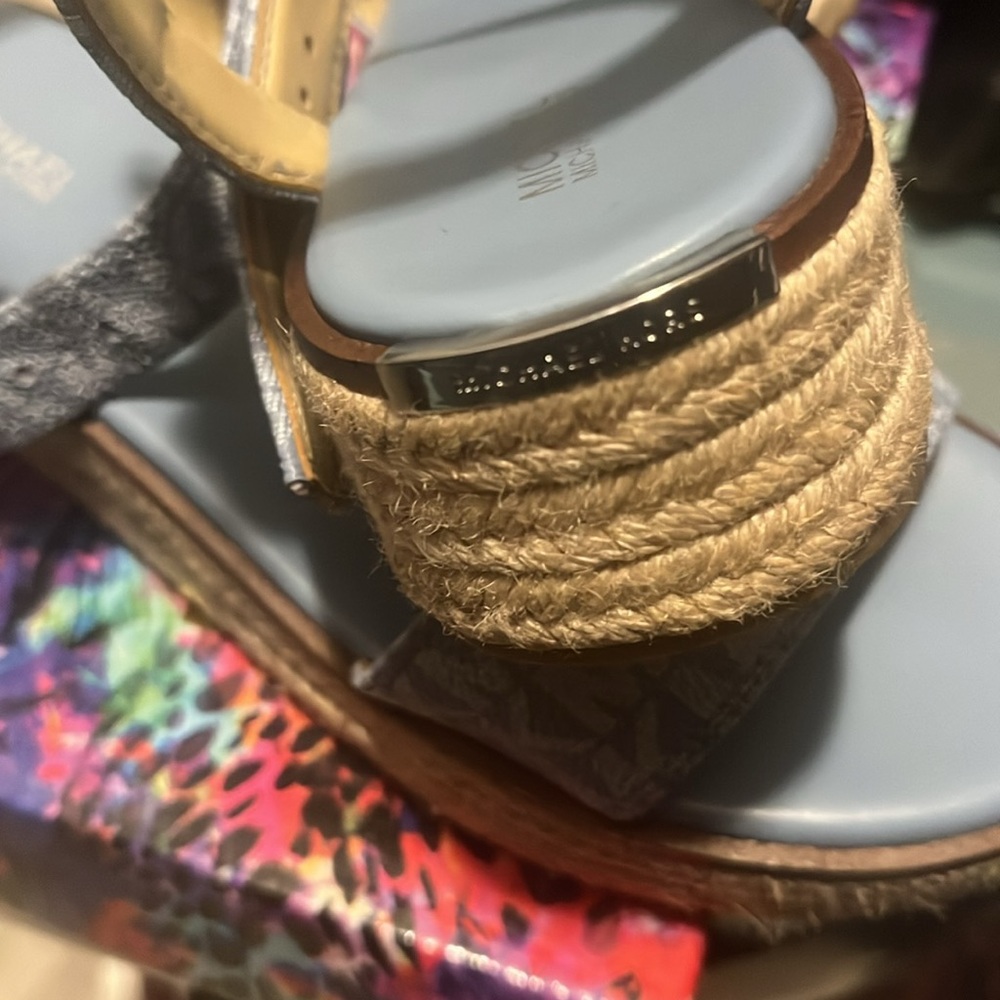 Michael Kors blueish gray Sandals